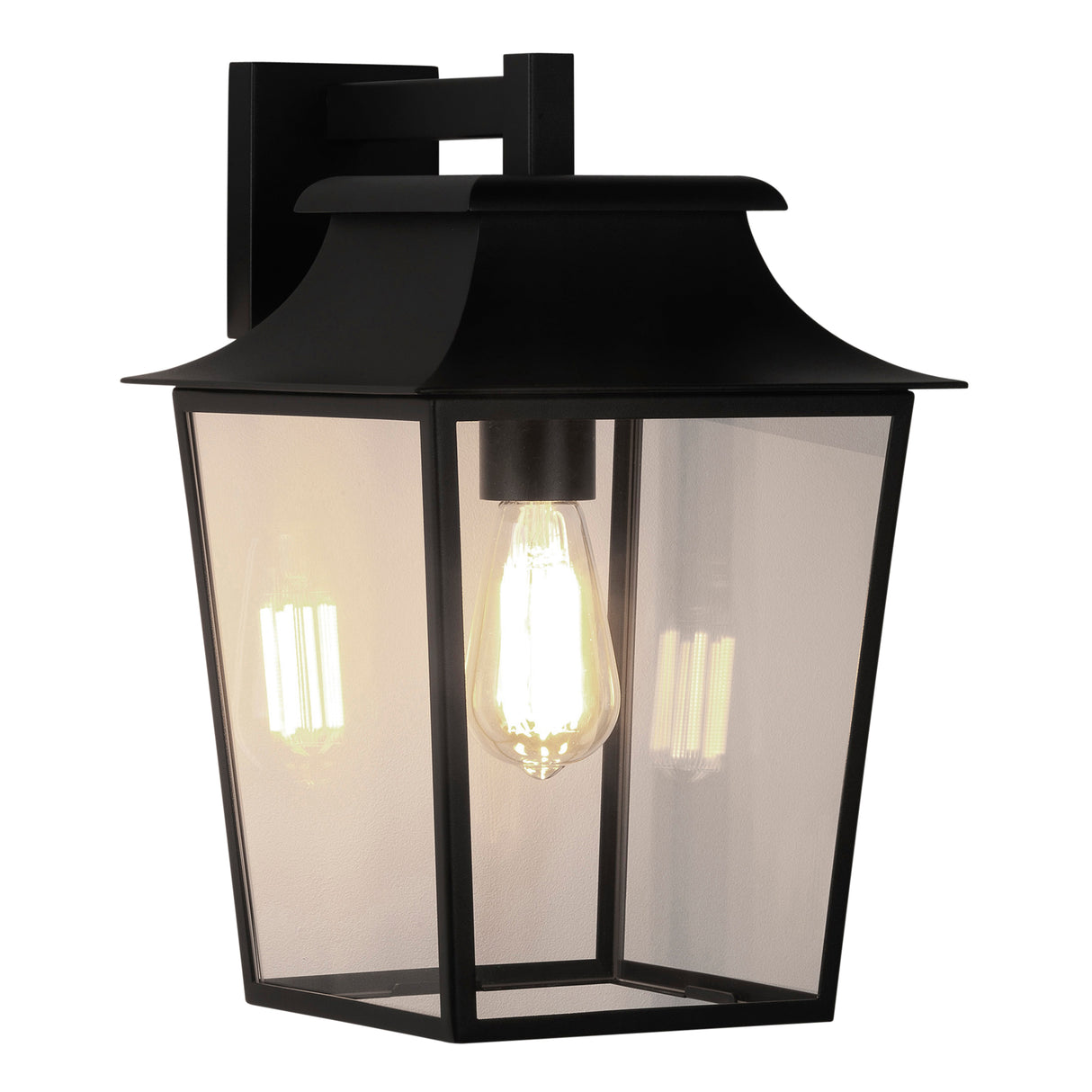 Astro Richmond Wall Lantern 254 Textured Black Outdoor Wall Light