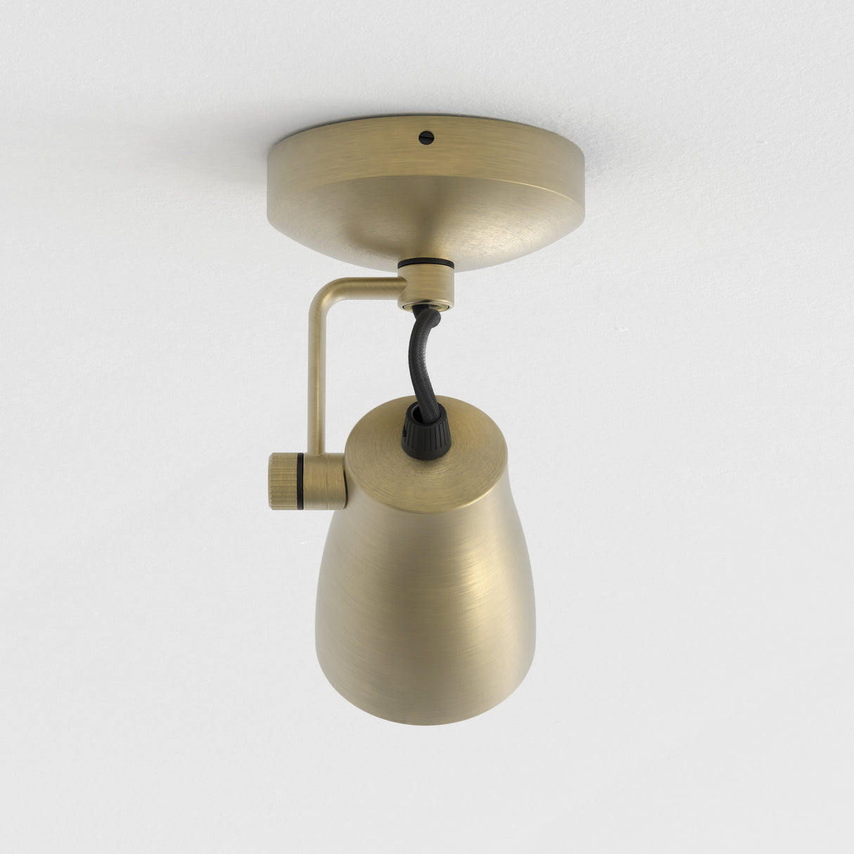 Astro Juno Single Matt Brushed Brass Interior Spotlight