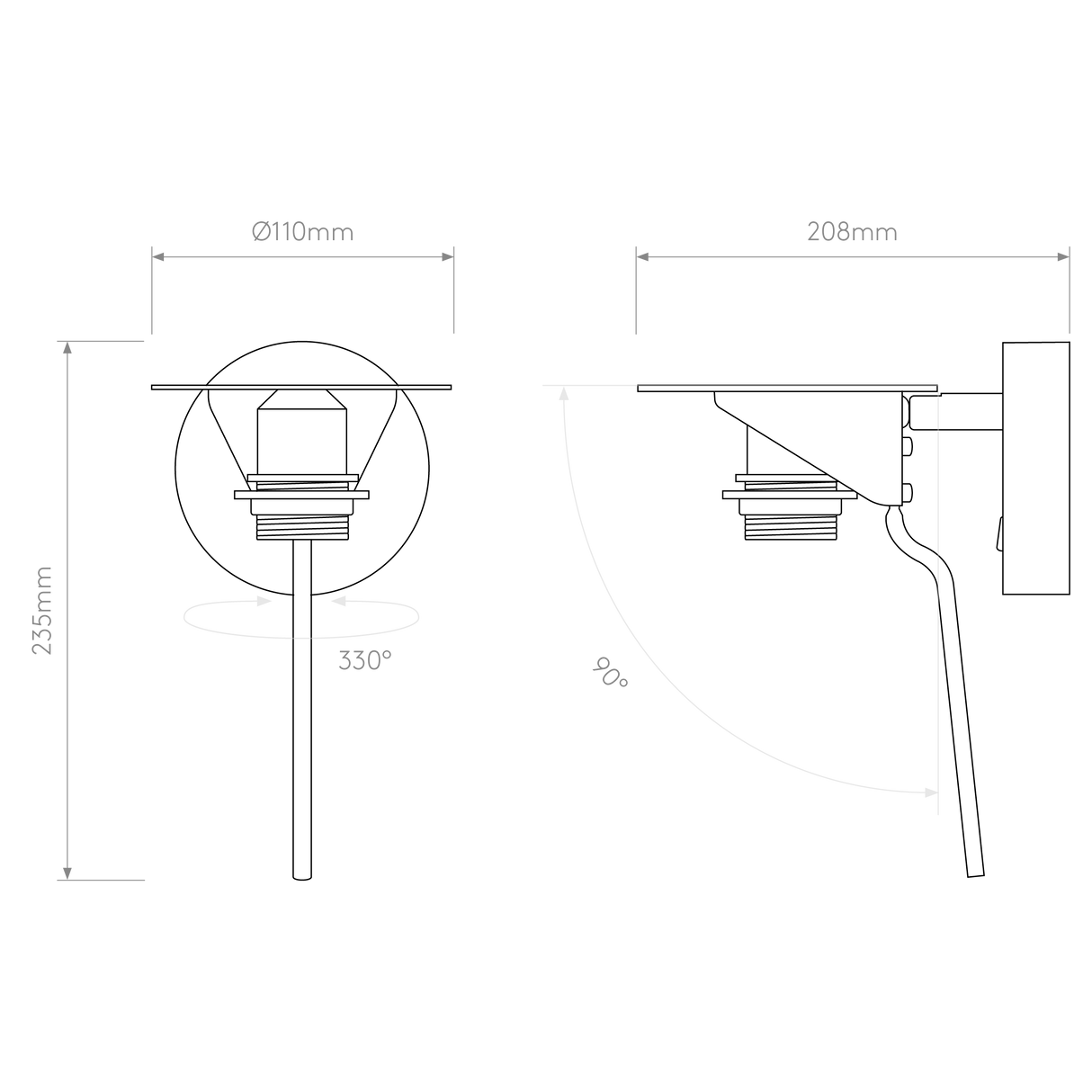 Astro Mitsu Wall Base Bronze Interior Wall Light