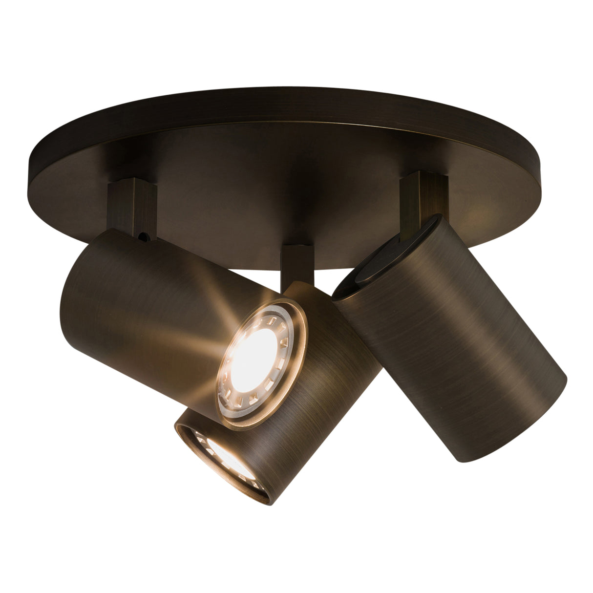 Astro Ascoli Triple Round Bronze Interior Spotlight