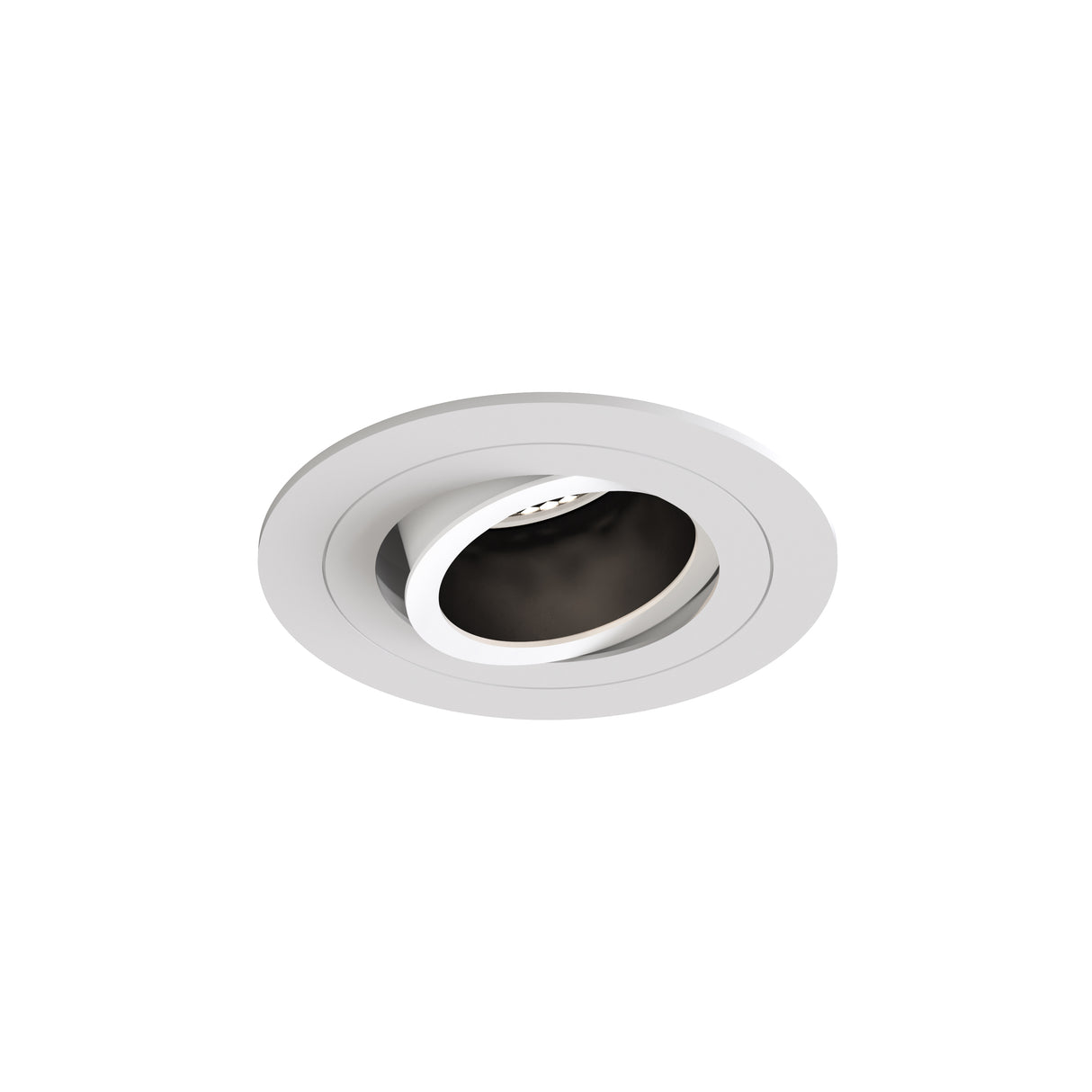 Astro Pinhole Slimline Round Adjustable Fire-Rated Matt White Interior Downlight