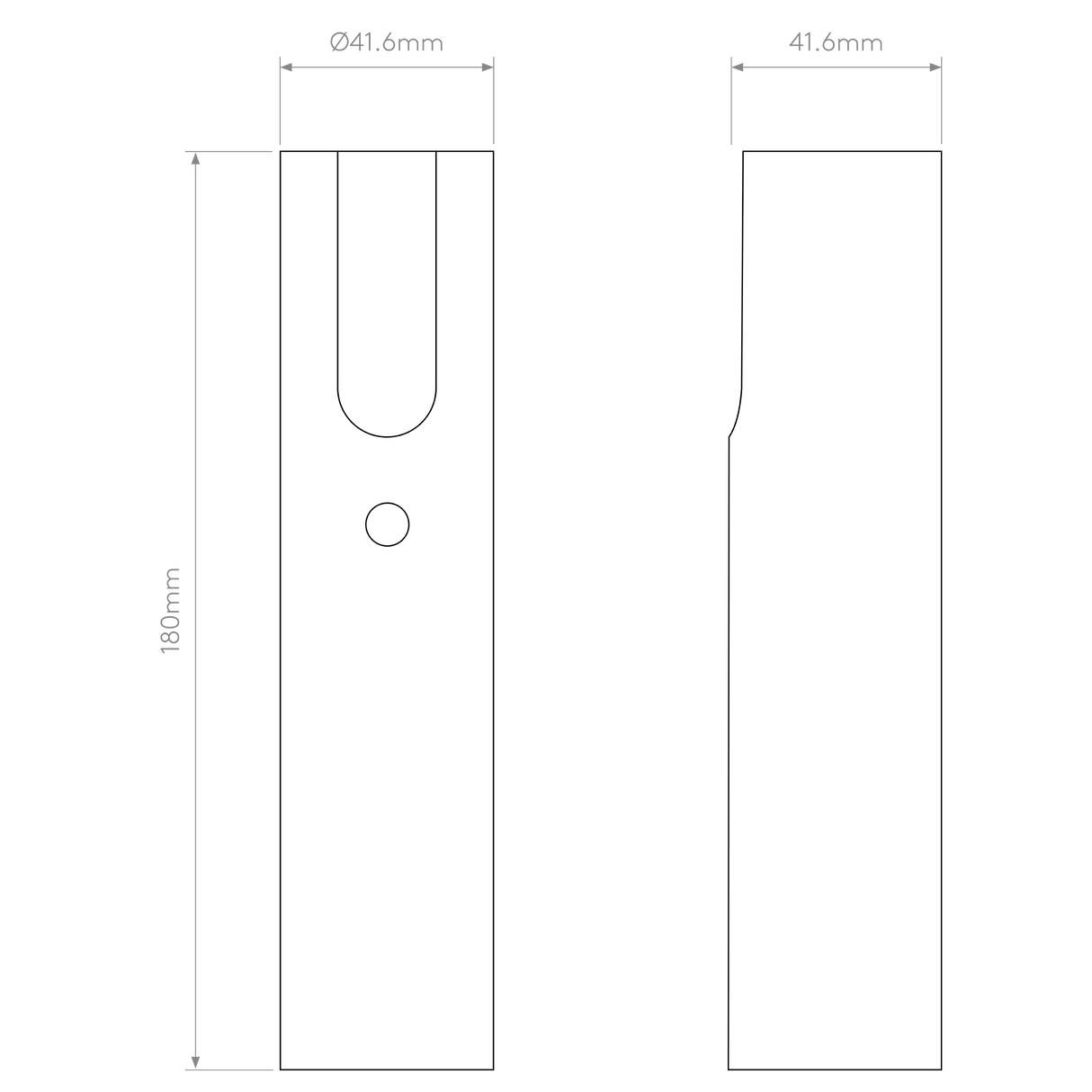 Astro Leda Round Shade Matt Nickel
