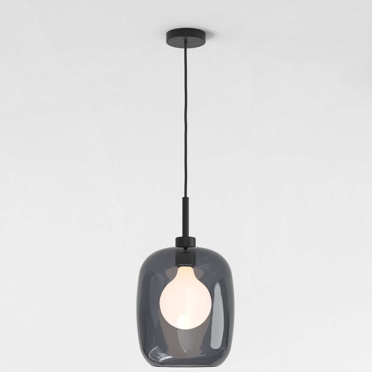 Astro Curve Glass 285 Dark Smoke Lampshade Shade