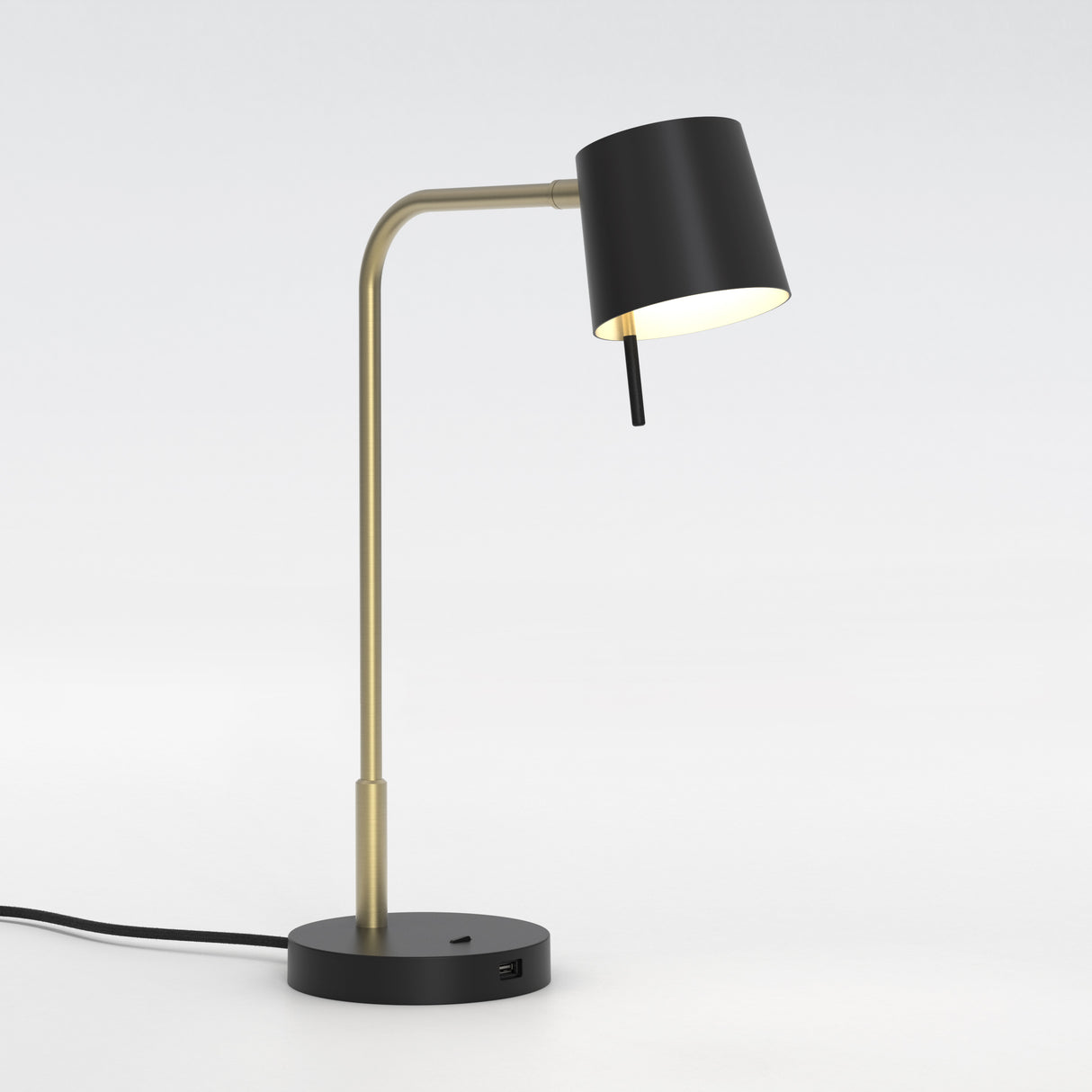 Astro Miura Desk Lamp Base USB Matt Gold Interior Table Light