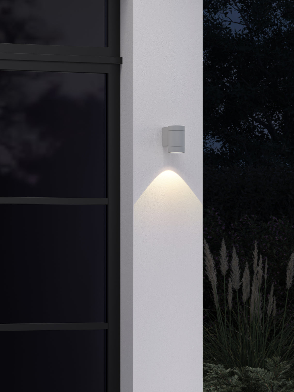 Astro Dartmouth Single GU10 Textured Grey Outdoor Wall Light