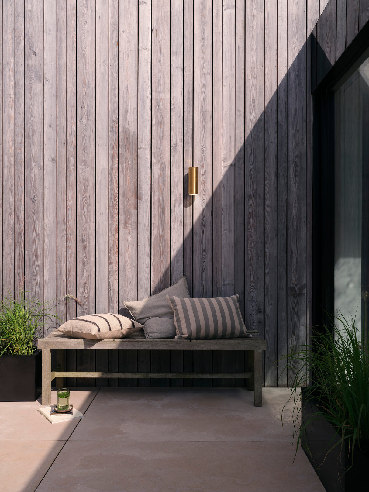 Astro Ava 200 PVD Brushed Brass Coastal Wall Light