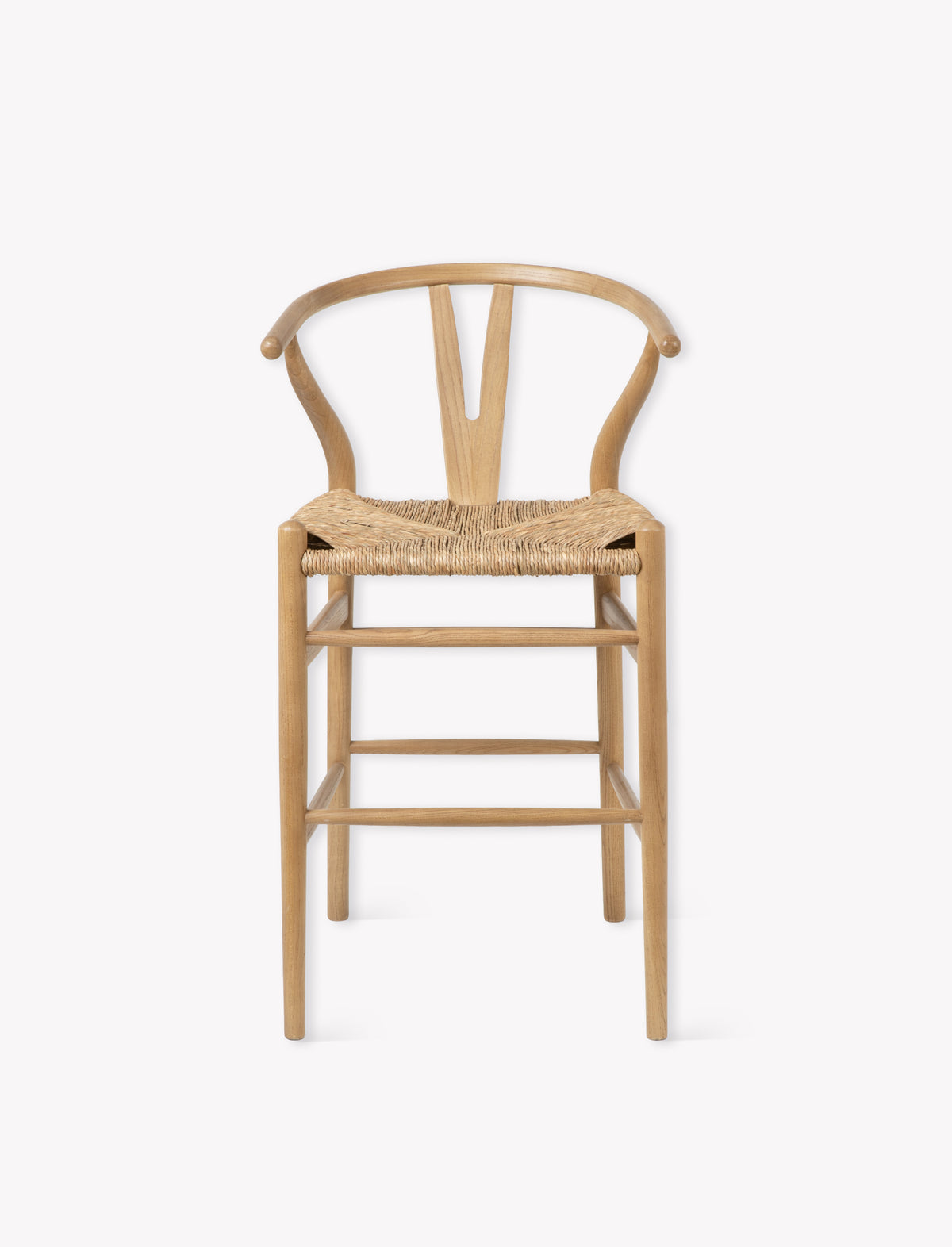 Garden Trading Chilthorne Wishbone Bar Stool Ash Wood, Natural