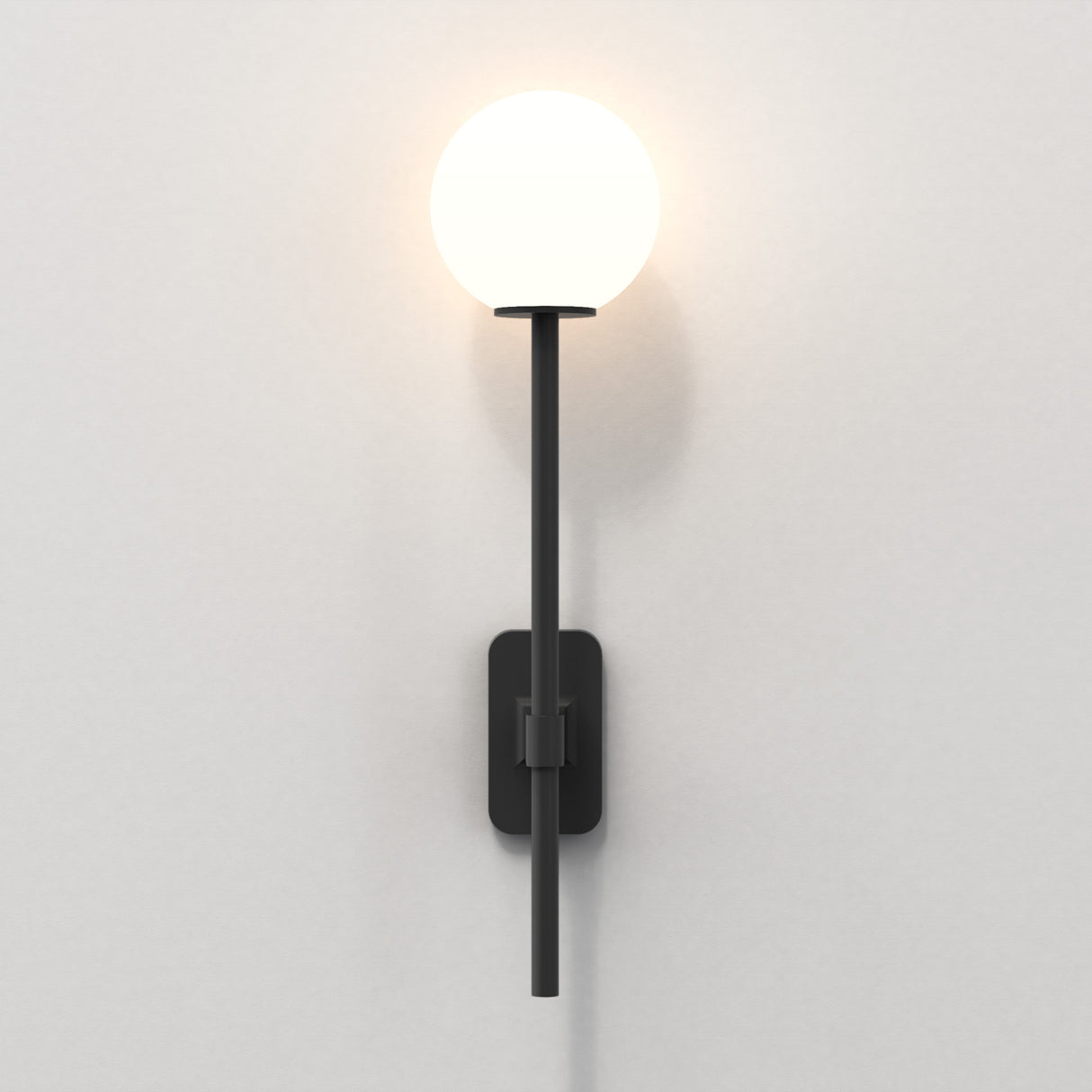 Astro Tacoma Single Grande Matt Black Bathroom Wall Light