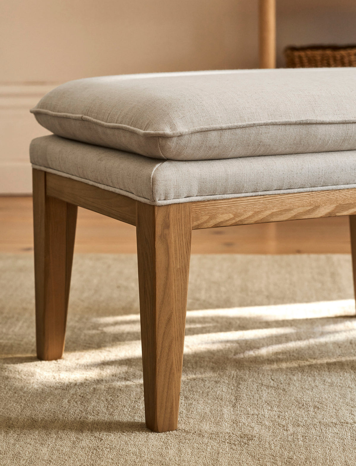 Garden Trading Farmoor Footstool Ash Wood