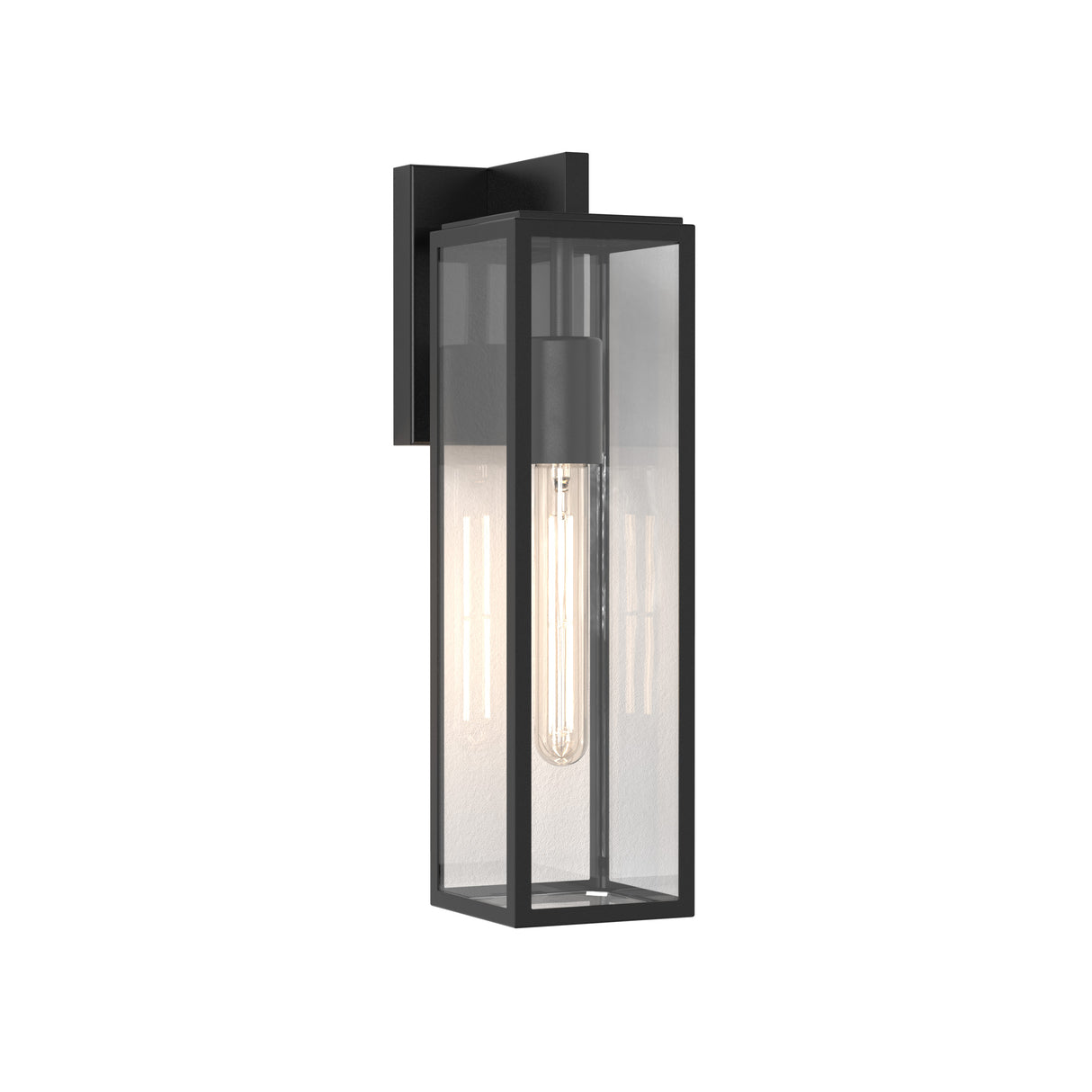 Astro Harvard Lantern Textured Black Outdoor Wall Light