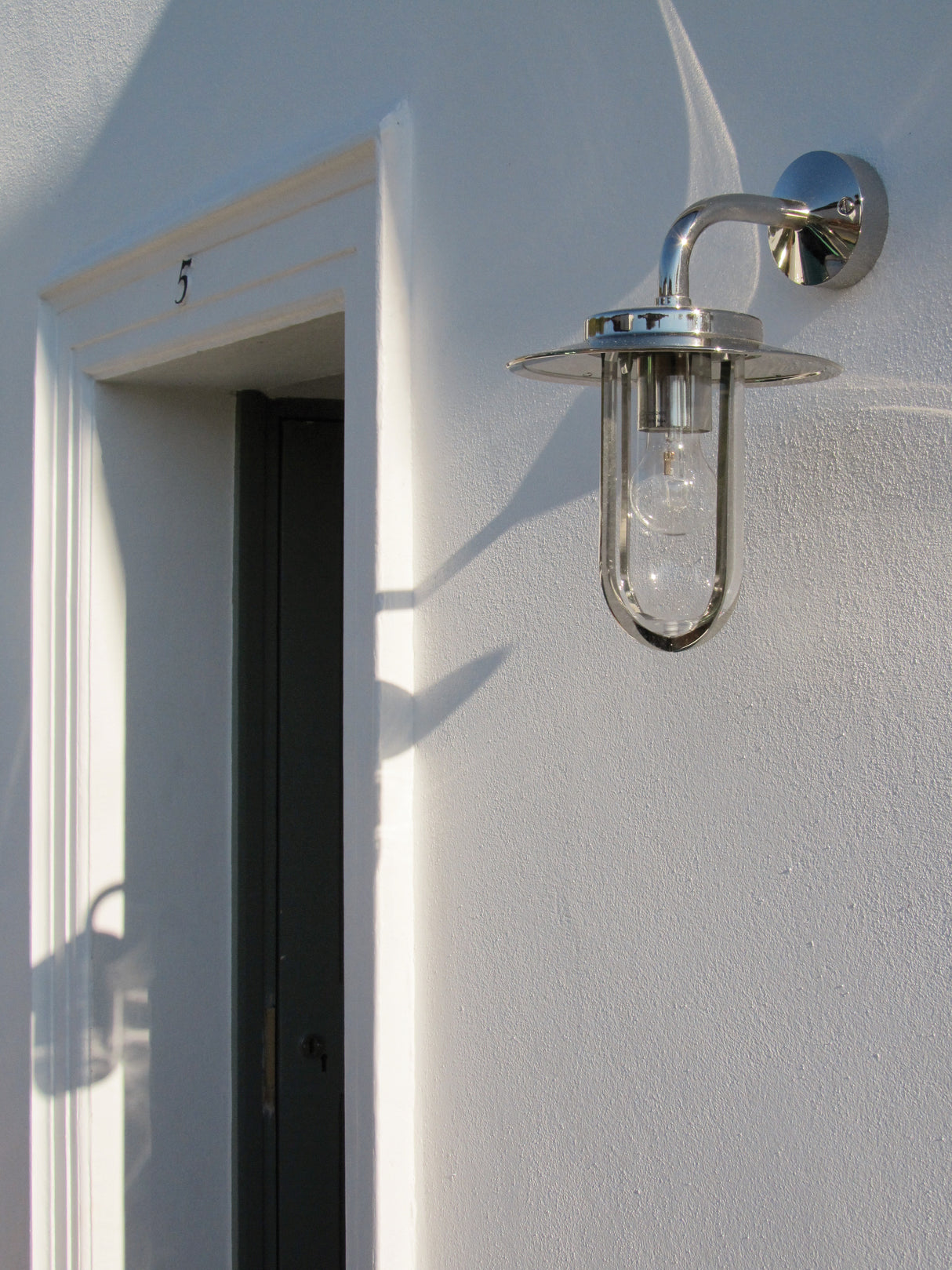 Astro Montparnasse Wall Polished Nickel Outdoor Wall Light