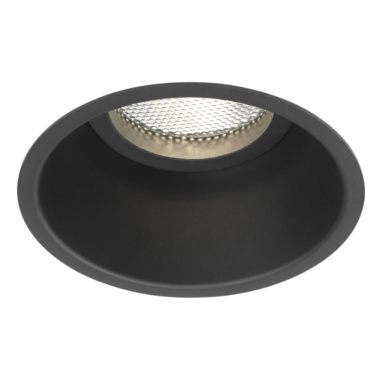 Astro Minima Round Fixed Matt Black Interior Downlight