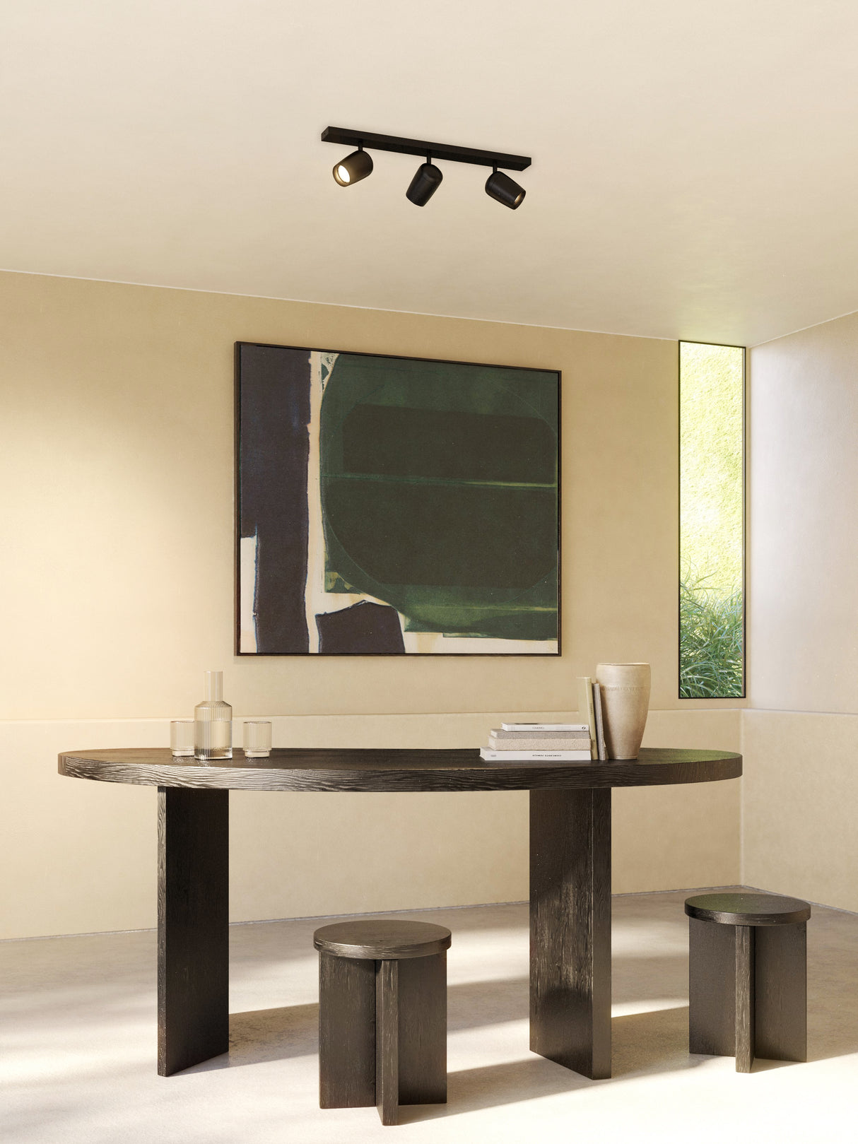 Astro Koto Three Bar Matt Black Interior Spotlight