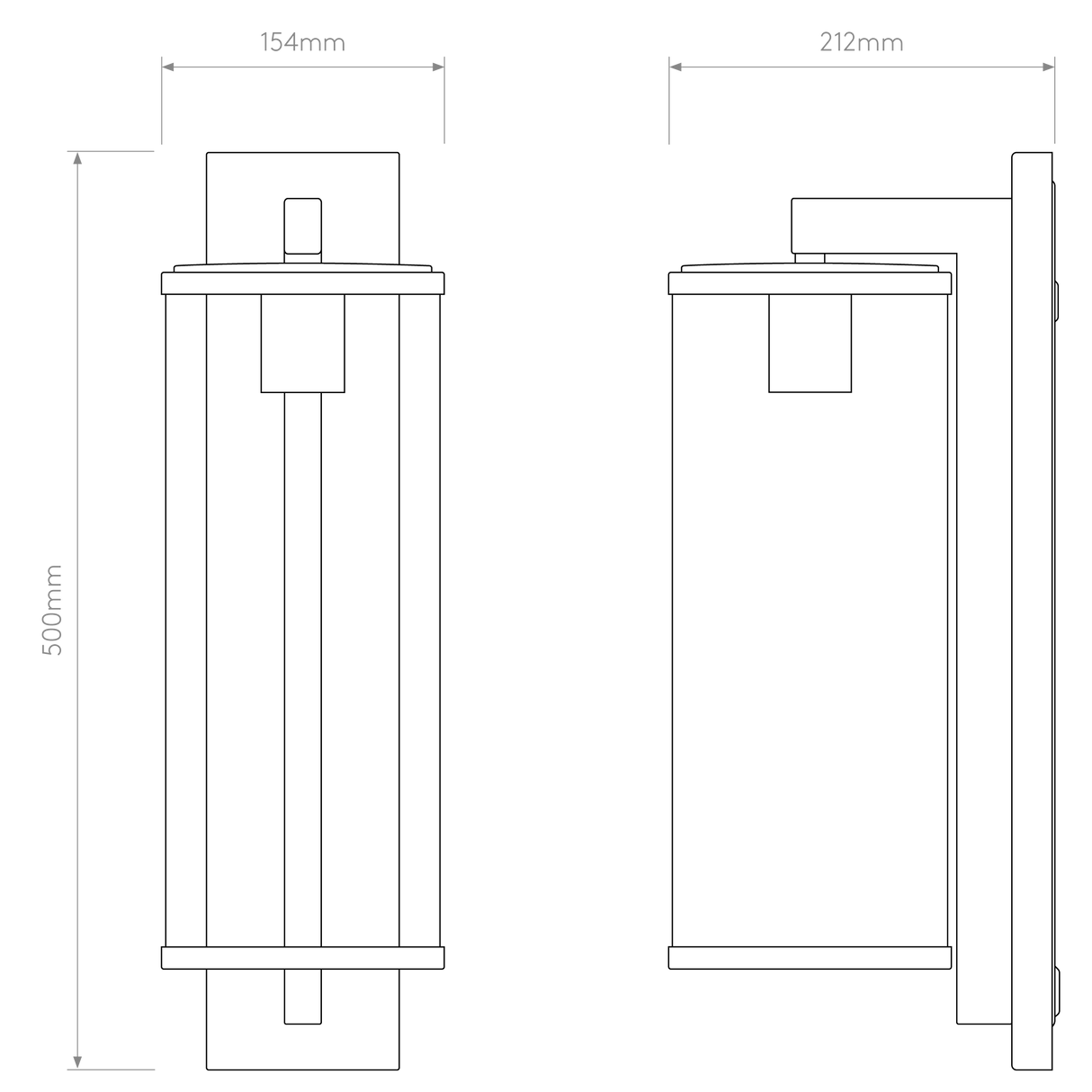 Astro Pimlico 500 Antique Brass Outdoor Wall Light