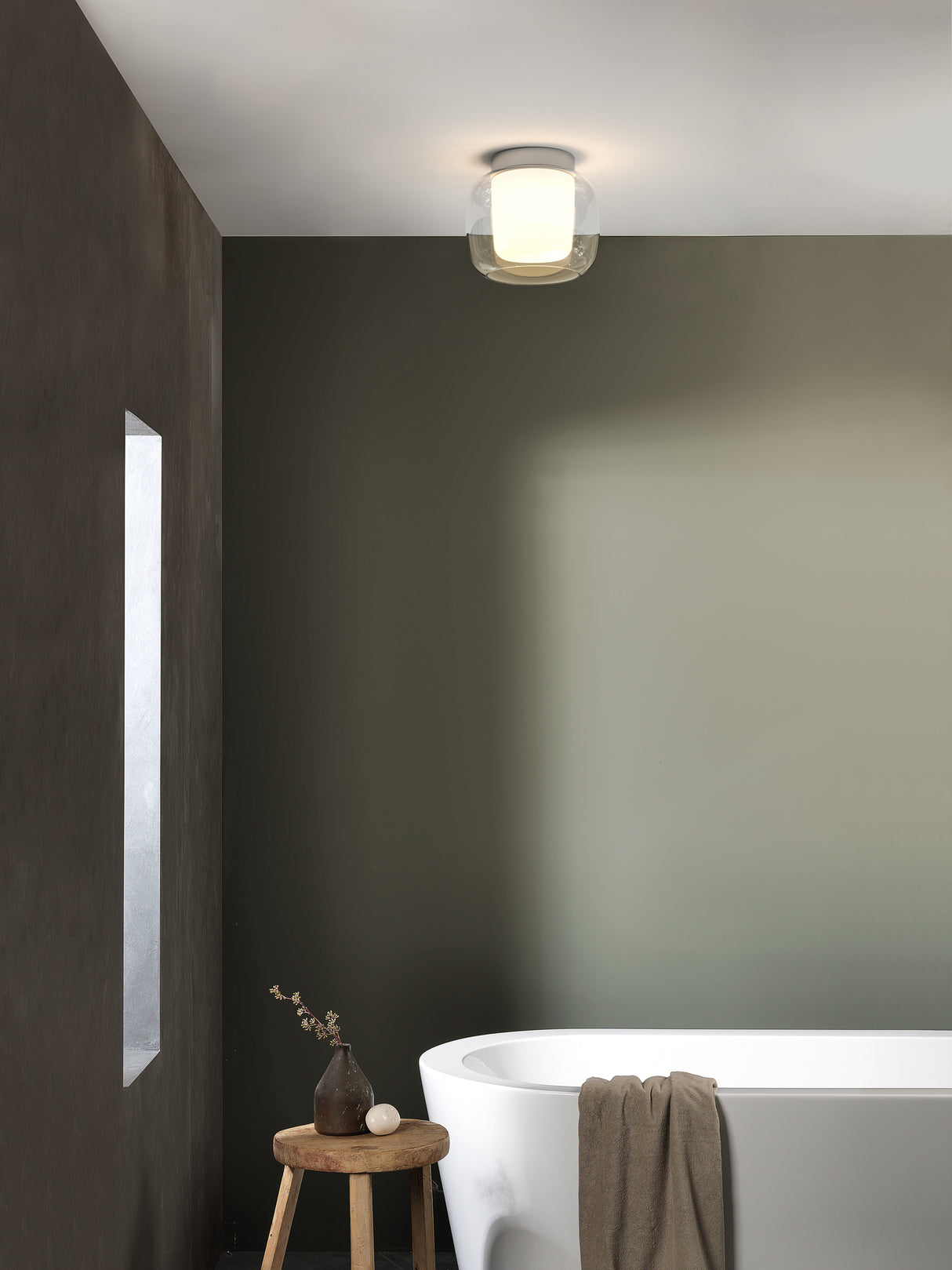 Astro Aquina Ceiling 240 Polished Chrome Bathroom Ceiling Light