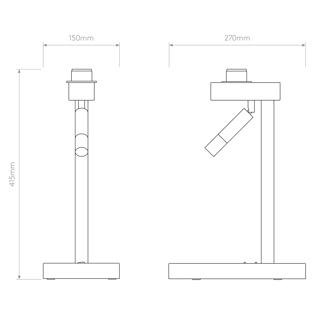 Astro Venn Table Reader Matt Nickel Interior Combination Reader Base