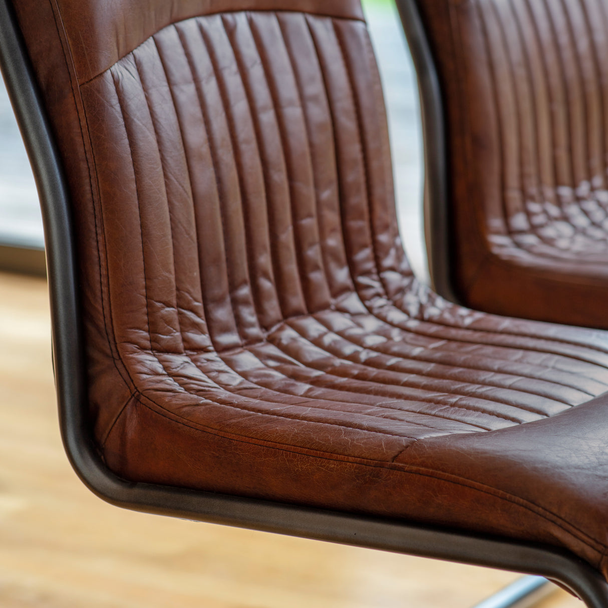 Amos Capri Leather Chair Brown – from Amos Lighting + Home