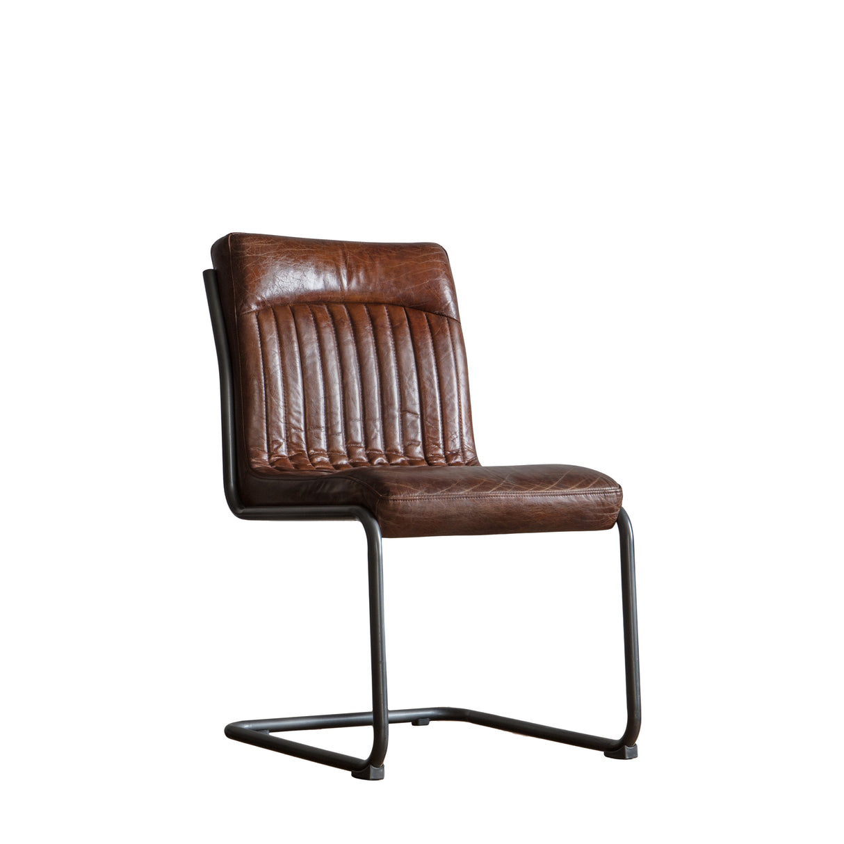 Amos Capri Leather Chair Brown – from Amos Lighting + Home