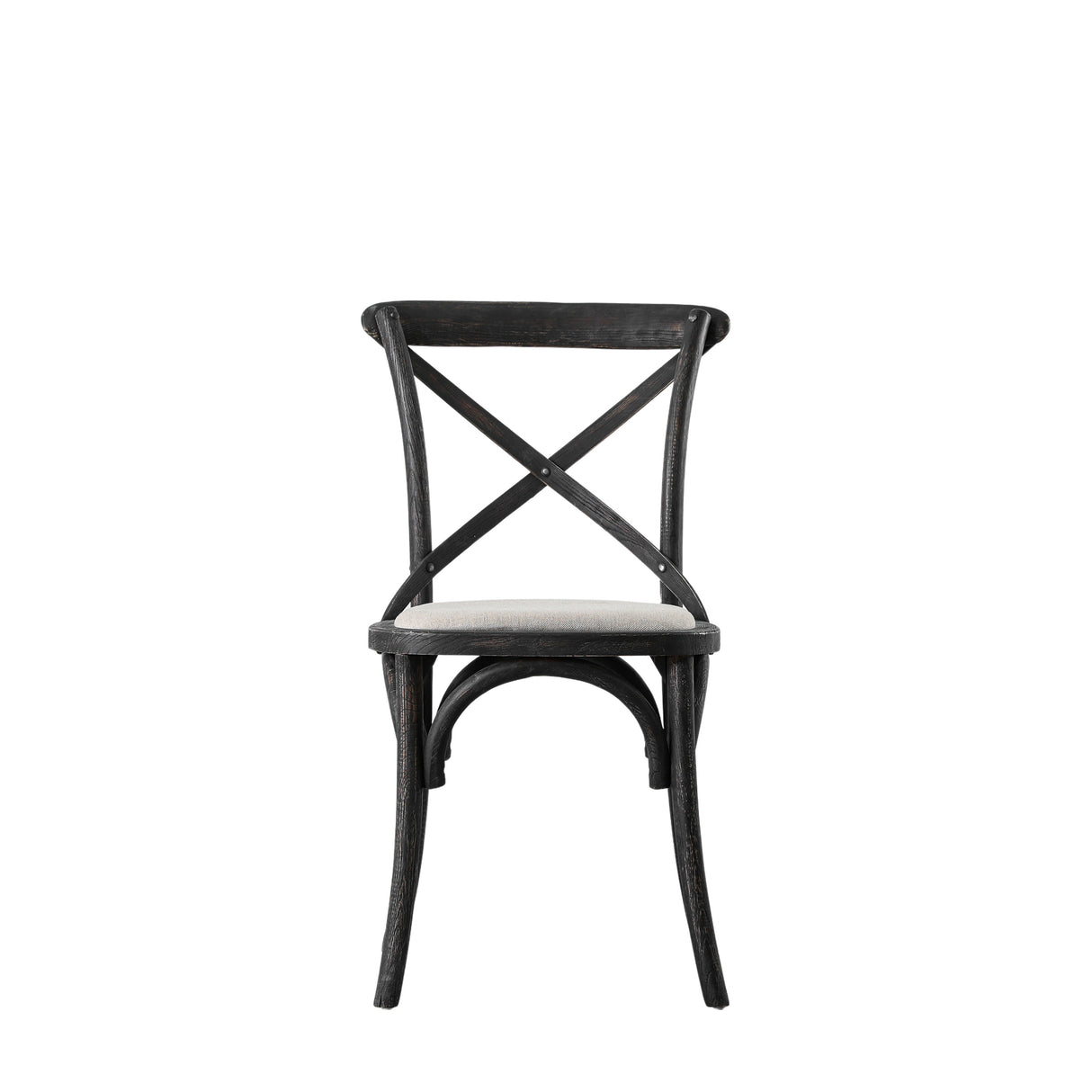 Amos Cafe Chair Black Linen (2pk) from Amos Lighting + Home