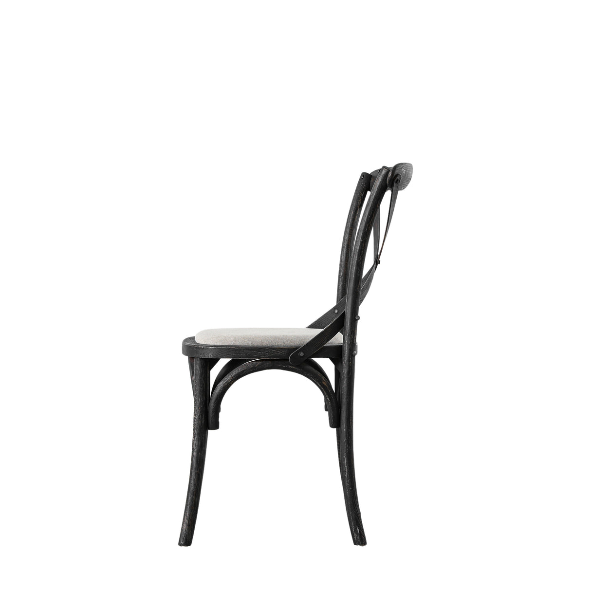 Amos Cafe Chair Black Linen (2pk) from Amos Lighting + Home