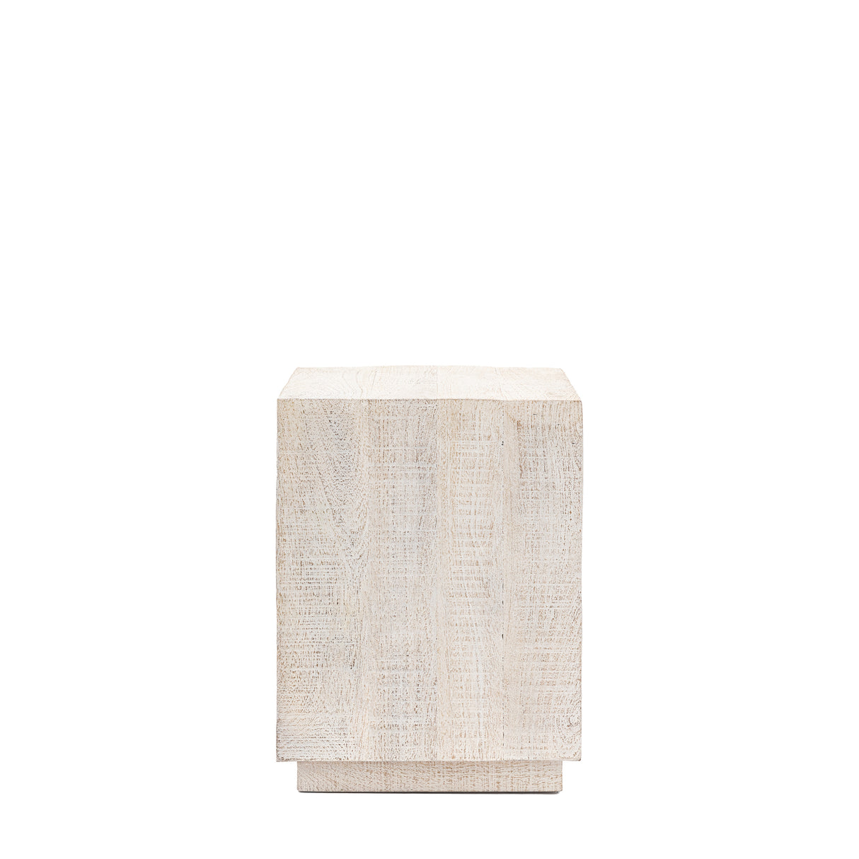 Amos Iowa Side Table Whitewash – from Amos Lighting + Home