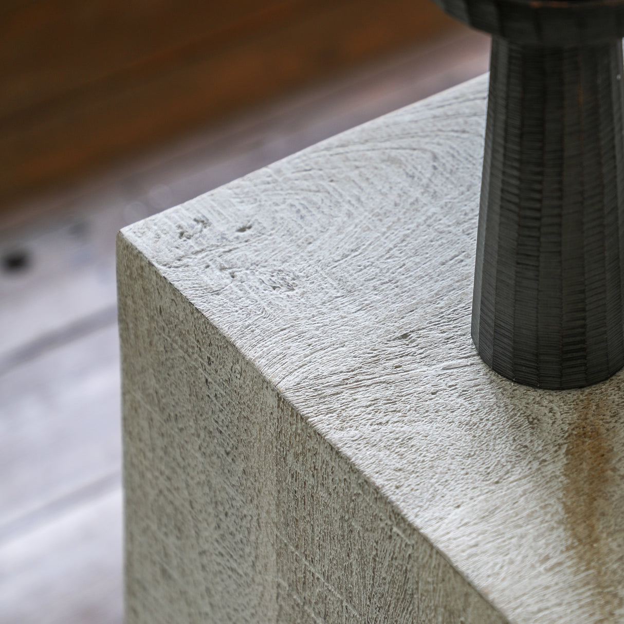 Amos Iowa Side Table Whitewash – from Amos Lighting + Home