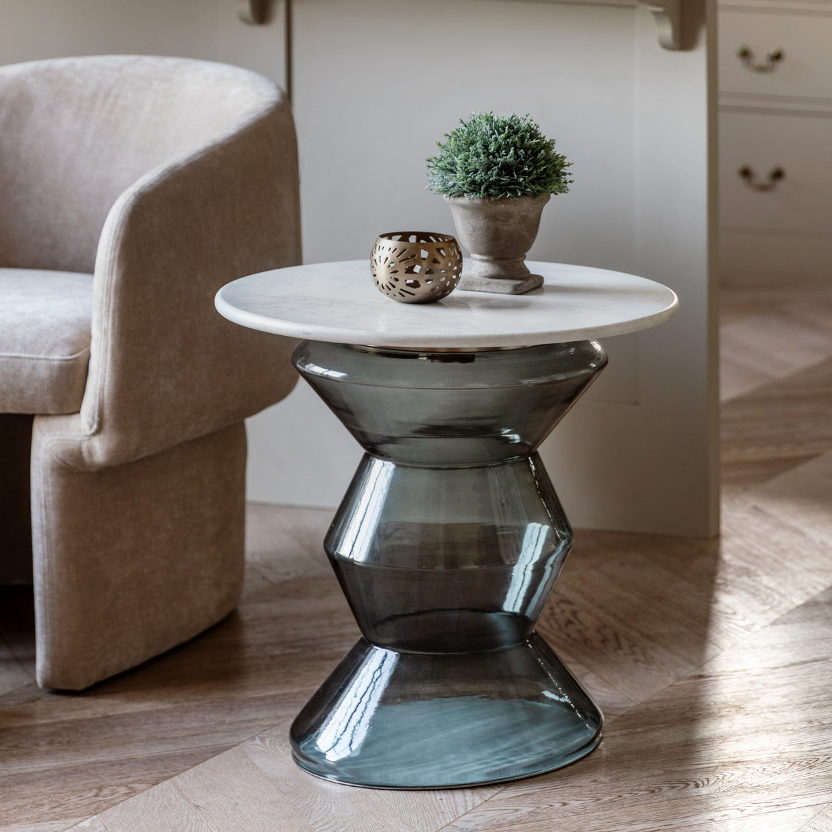 Amos Turin Side Table Smoke – from Amos Lighting + Home