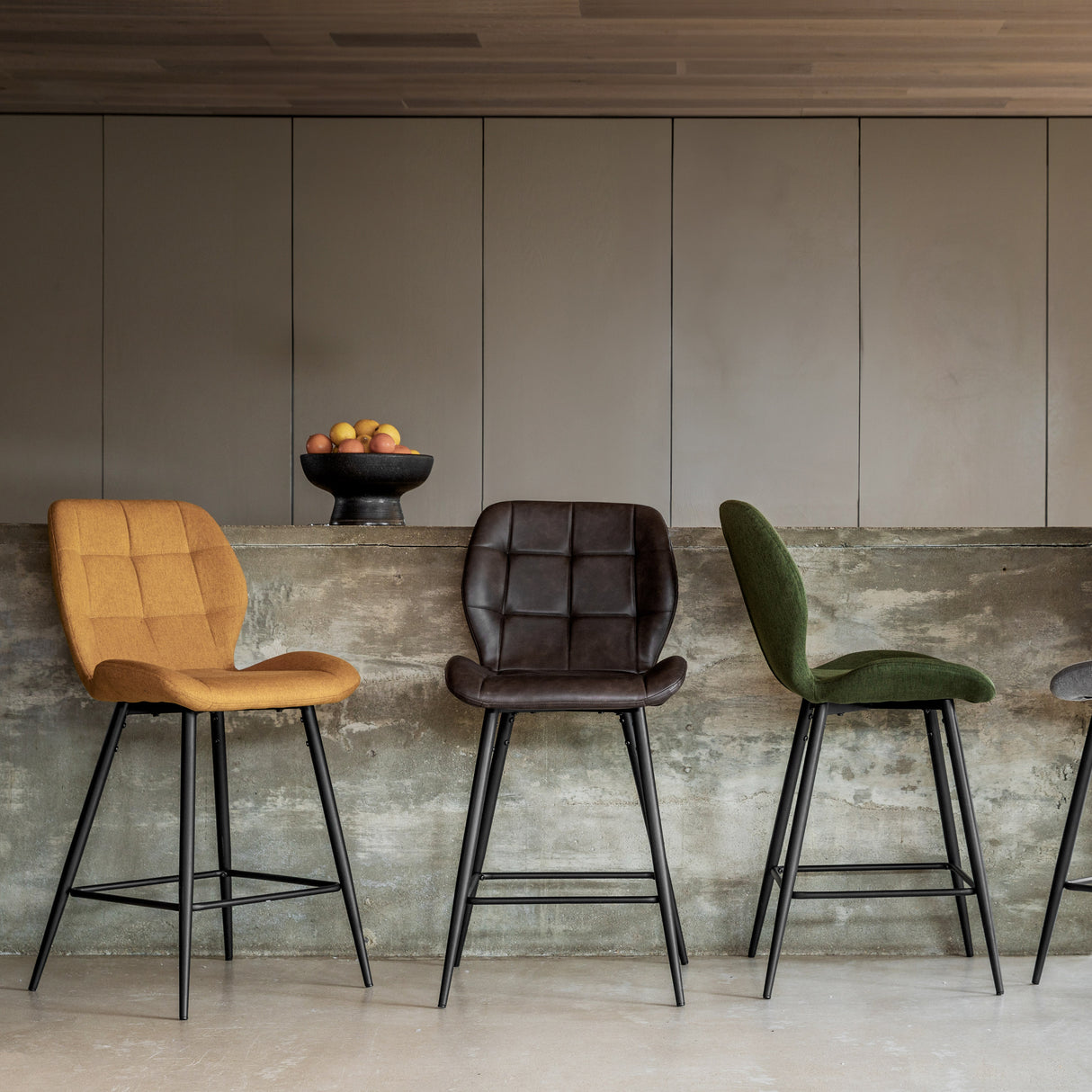 Amos Manford Stool Brown (2pk) – from Amos Lighting + Home