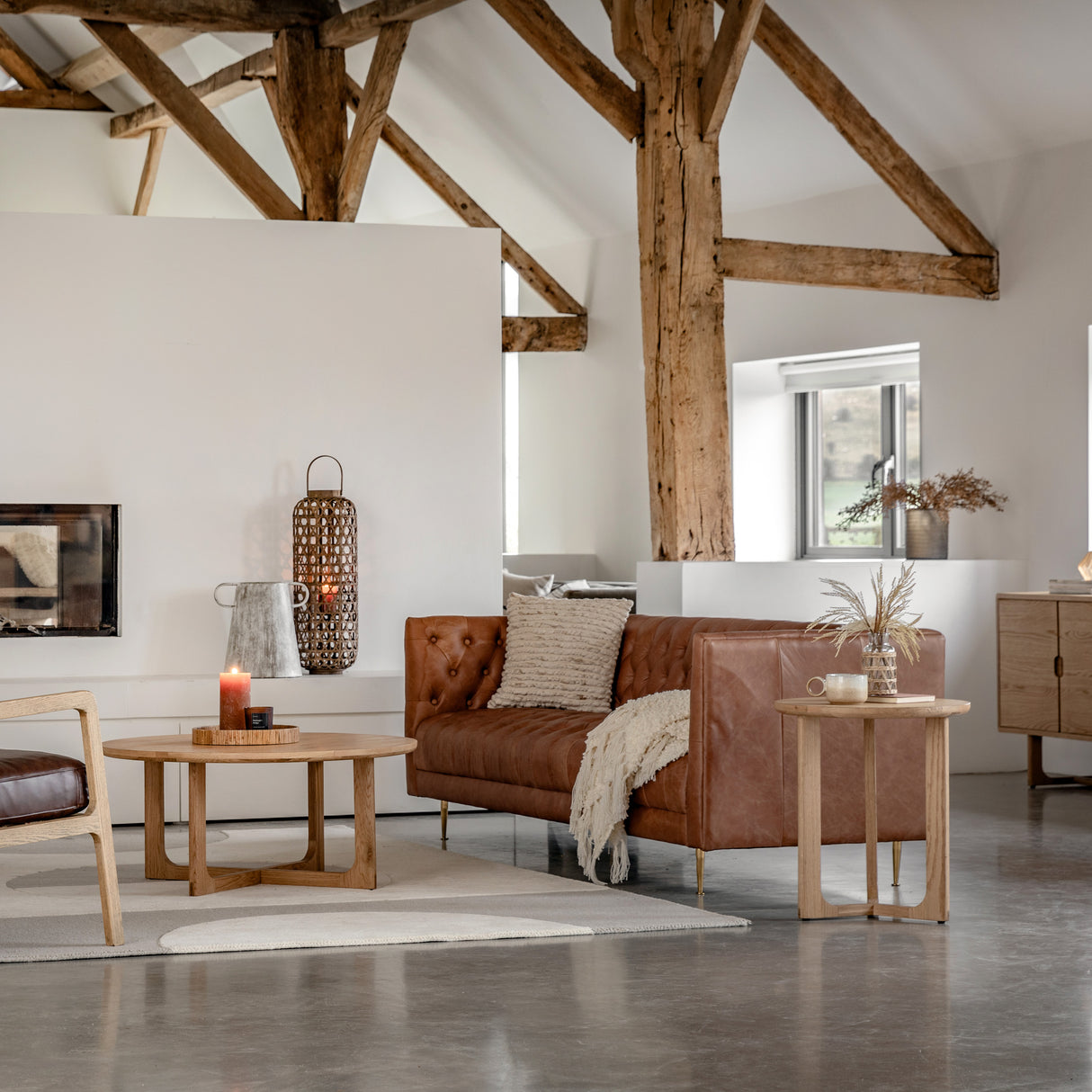 Amos Craft Side Table Natural – from Amos Lighting + Home