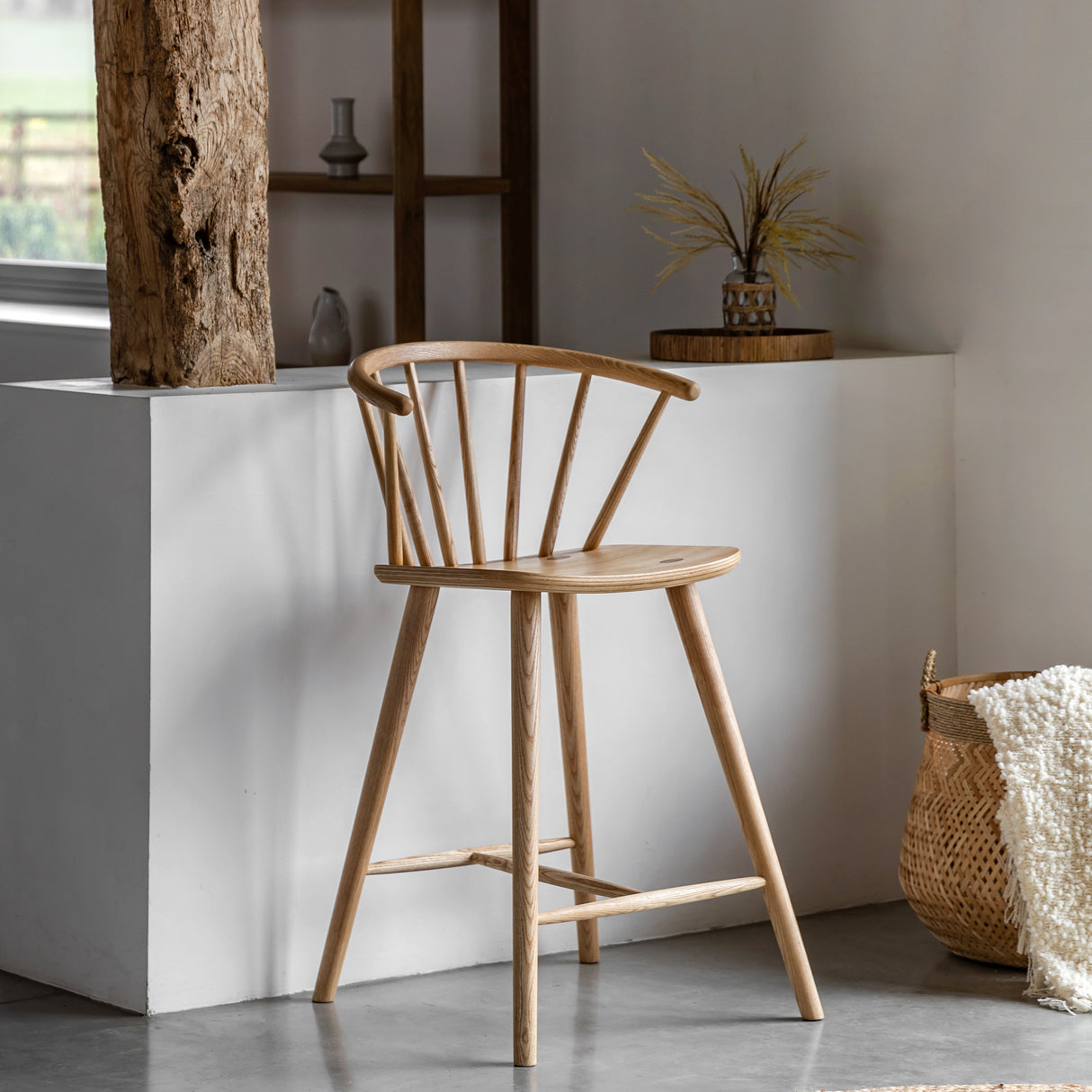 Amos Craft Barstool Natural – from Amos Lighting + Home