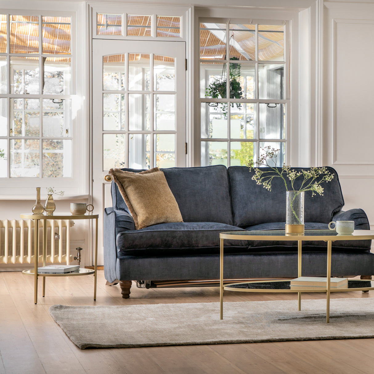 Amos Hudson Side Table Champagne – from Amos Lighting + Home