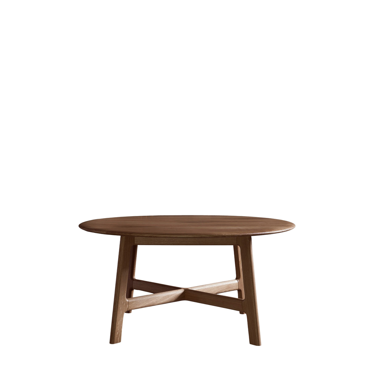 Amos Madrid Round Coffee Table Walnut – from Amos Lighting + Home
