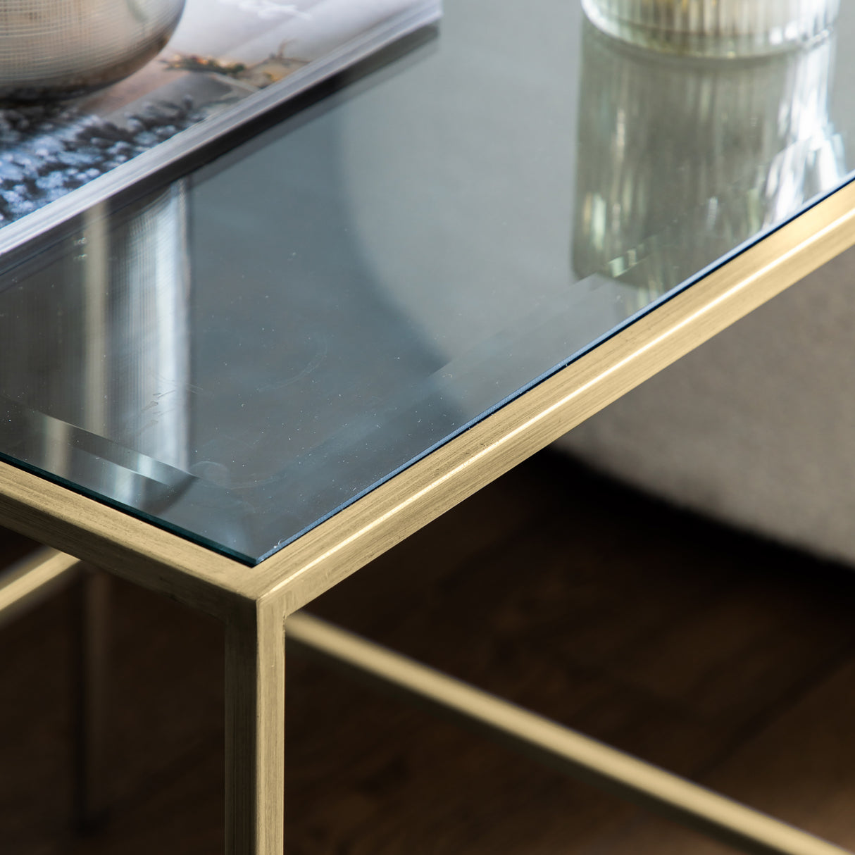 Amos Rothbury Side Table Champagne – from Amos Lighting + Home