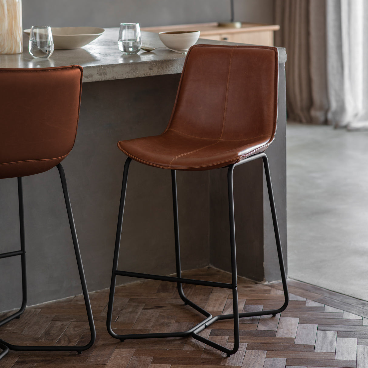 Amos Hawking Stool Brown (2pk) – from Amos Lighting + Home