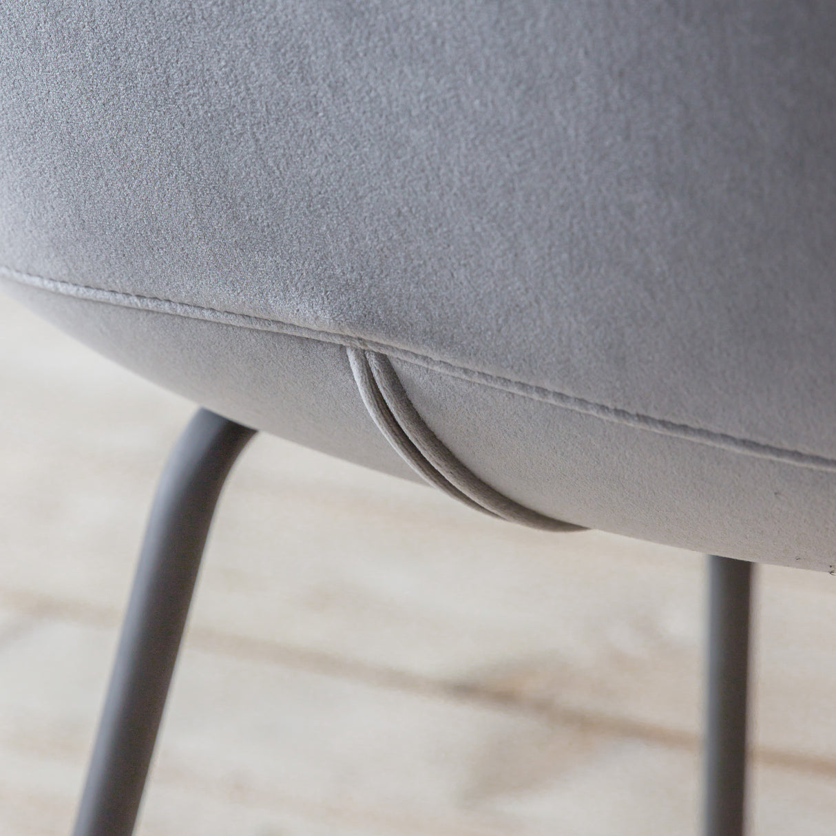 Amos Flanagan Chair Light Grey Velvet (2pk) – from Amos Lighting + Home