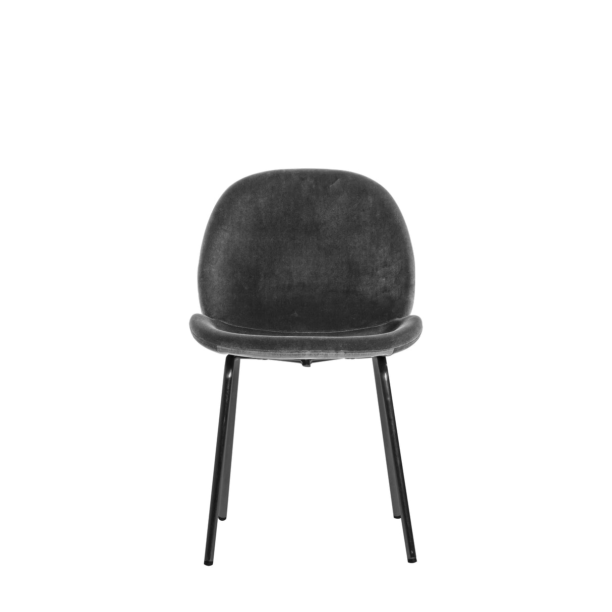 Amos Flanagan Chair Grey Velvet (2pk) – from Amos Lighting + Home