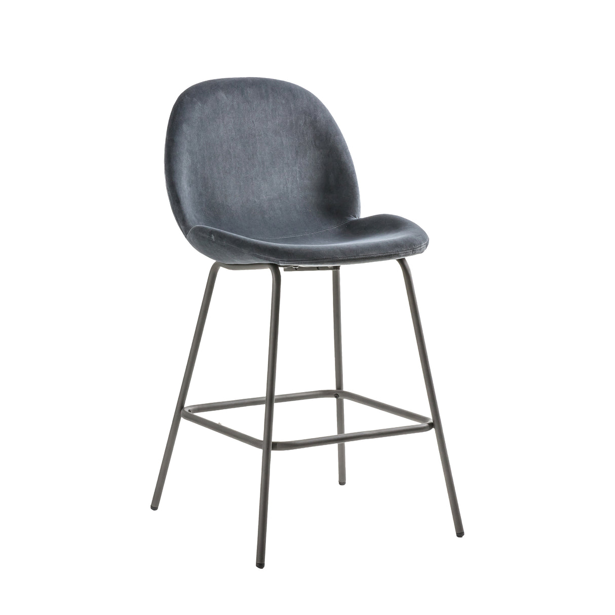 Amos Flanagan Stool Dark Grey Velvet (2pk) – from Amos Lighting + Home