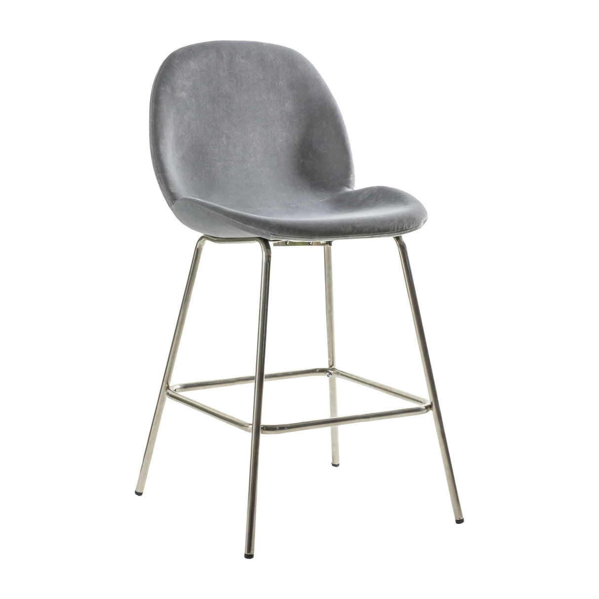 Amos Flanagan Stool Light Grey Velvet (2pk) – from Amos Lighting + Home