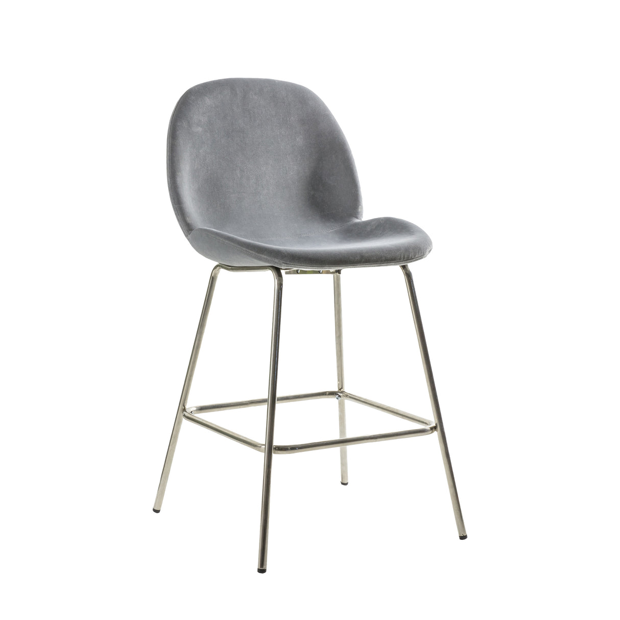 Amos Flanagan Stool Light Grey Velvet (2pk) – from Amos Lighting + Home