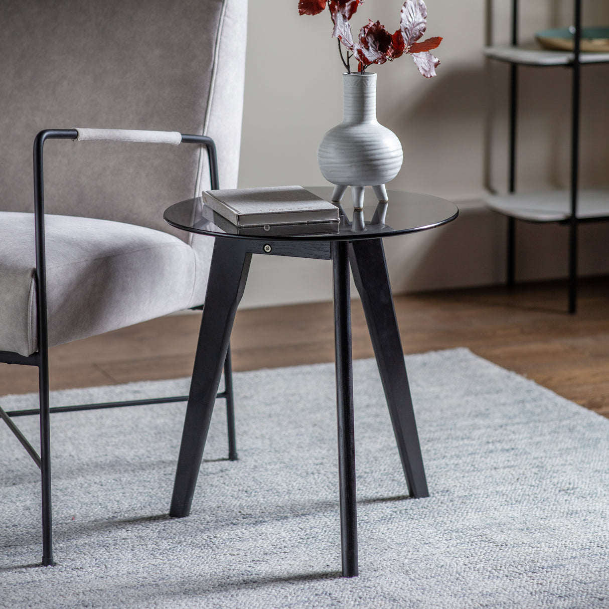 Amos Blair Round Side Table Black – from Amos Lighting + Home