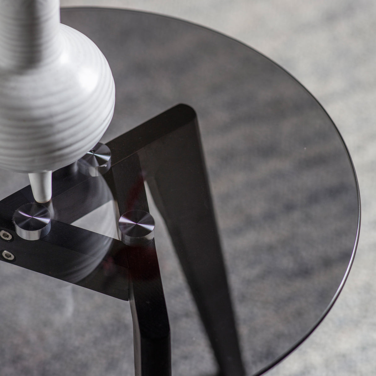 Amos Blair Round Side Table Black – from Amos Lighting + Home