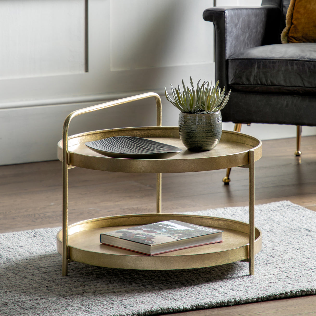 Amos Sennen Coffee Table Gold – from Amos Lighting + Home