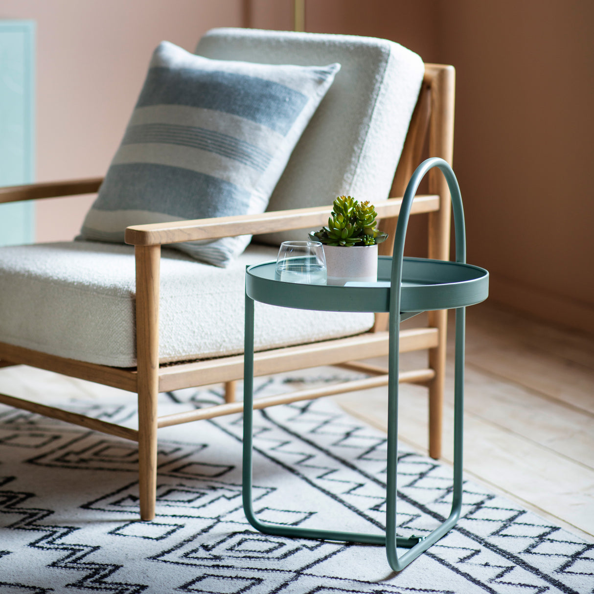 Amos Melbury Side Table Teal – from Amos Lighting + Home