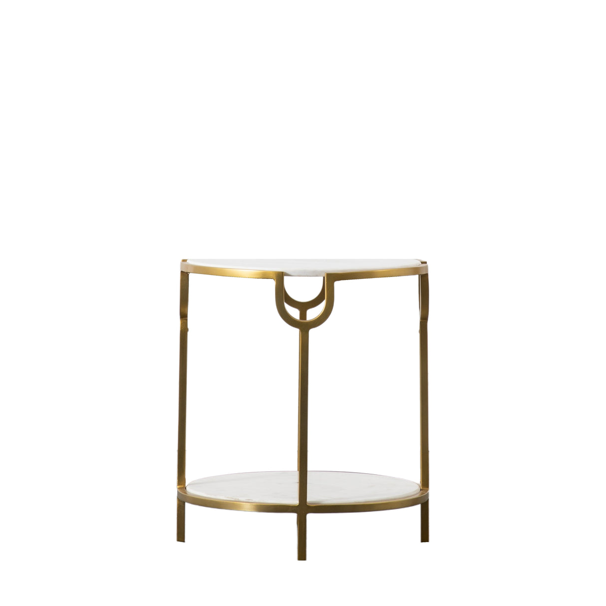 Amos Weston Side Table White Marble – from Amos Lighting + Home