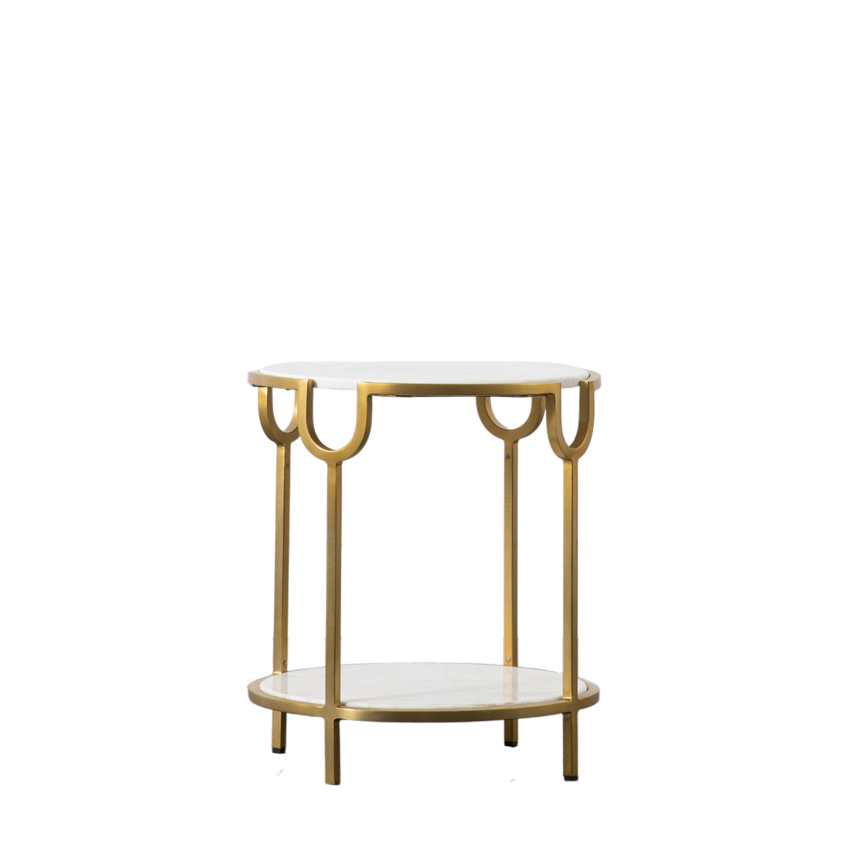 Amos Weston Side Table White Marble – from Amos Lighting + Home