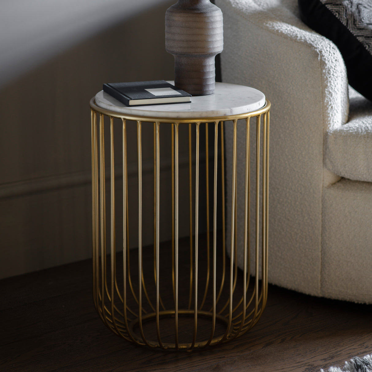 Amos Riley Side Table Gold – from Amos Lighting + Home