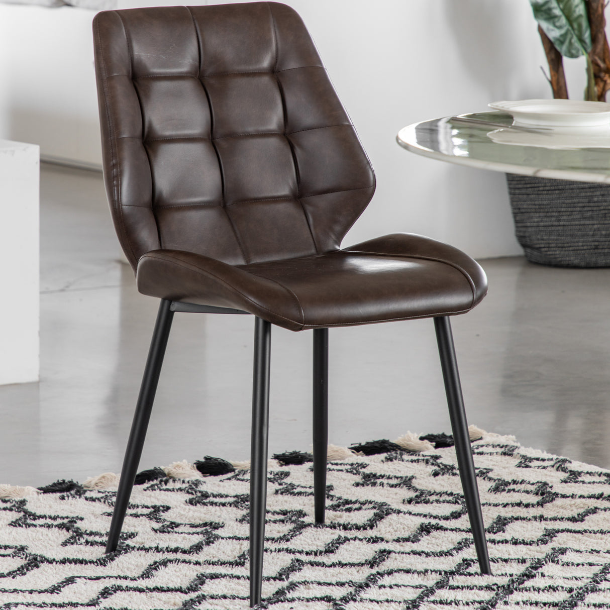 Amos Manford Dining Chair Brown (2pk) – from Amos Lighting + Home