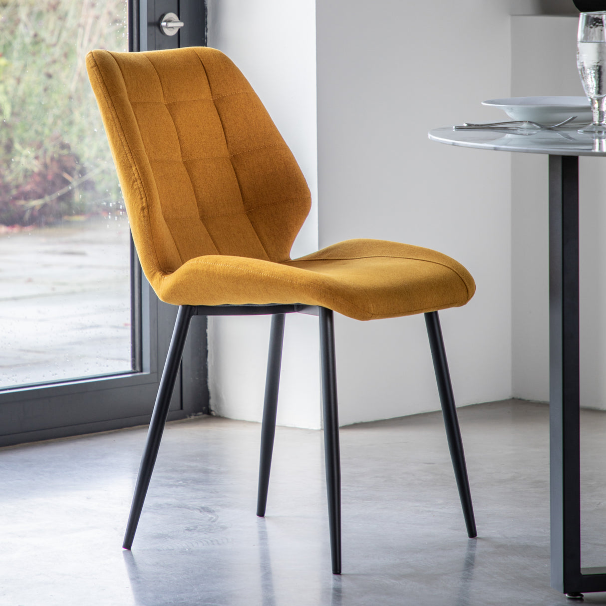 Amos Manford Dining Chair Saffron (2pk) – from Amos Lighting + Home