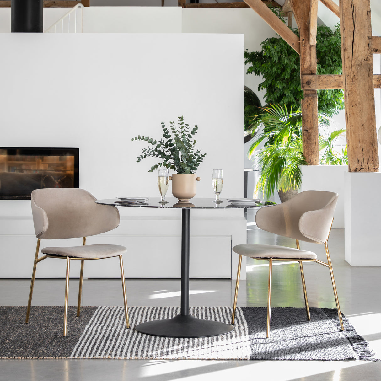 Amos Whitehall Dining Chair Taupe (2pk) – from Amos Lighting + Home