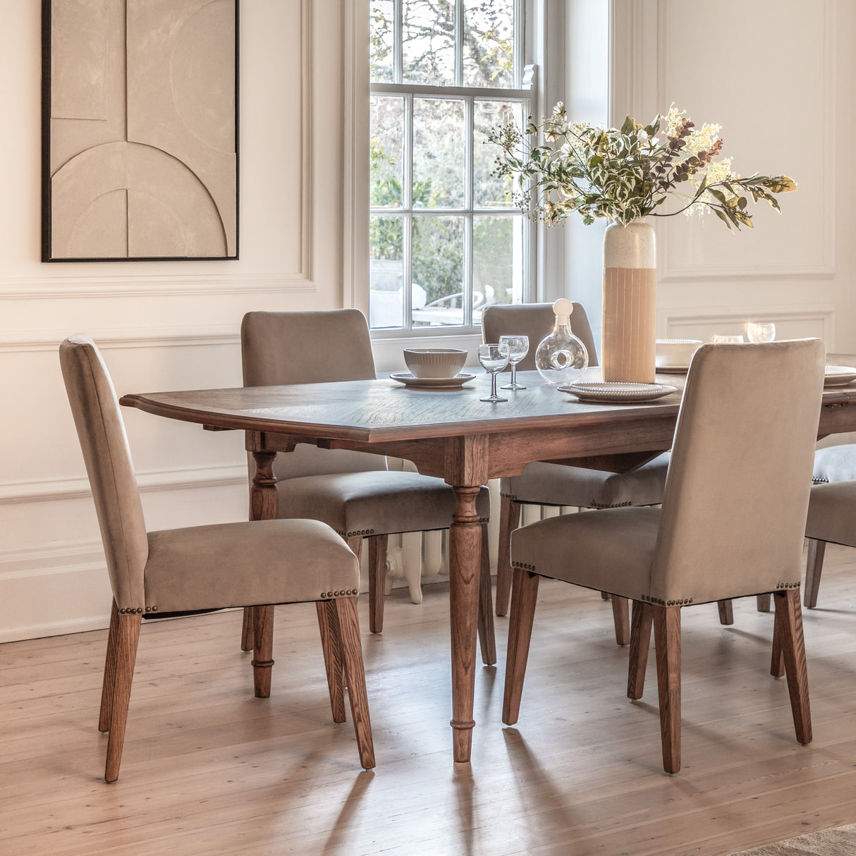 Amos Highgrove Chair Dove Velvet (2pk) – from Amos Lighting + Home